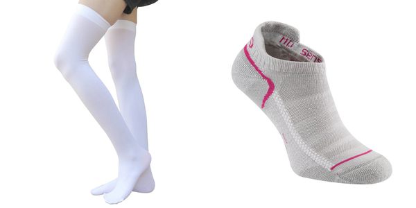 ladies white socks